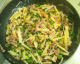 たけのこベーコン醤油☆豆腐がけ♪作り方4写真