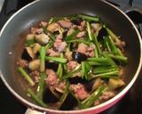 茄子とニラの中華炒め　ひき肉入り作り方2写真