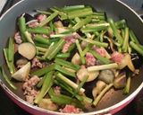 茄子とニラの中華炒め　ひき肉入り作り方3写真