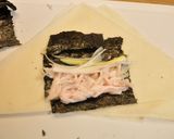 胸肉ネギ海苔春巻き作り方4写真