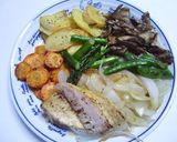焼き野菜と煮込み鶏作り方1写真