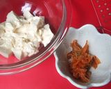 スピードレシピ♬簡単豆腐のキムチ和え❀作り方1写真