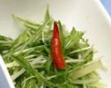 水菜のピリ辛漬け作り方5写真