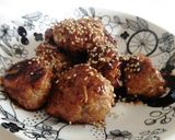 えのきの肉だんごの甘味噌酢炒め作り方6写真