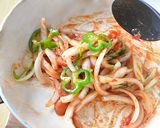 白菜の芯を細く切ってナポリタン風♪作り方8写真