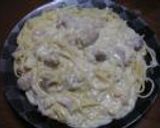 りんごと鶏もも肉のクリームパスタ作り方6写真
