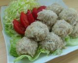 材料3つ簡単★ジューシーでか焼売ヘルシー作り方10写真