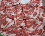 重ね豚肉の黒ゴマソース作り方2写真