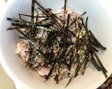 大葉もネギもゴマも混ぜ混ぜシラス丼作り方2写真