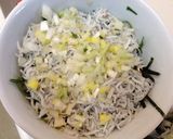 大葉もネギもゴマも混ぜ混ぜシラス丼作り方6写真