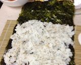 ごはん1膳分でも巻けました！　キンパブ作り方1写真