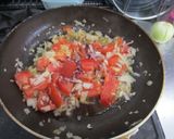 トマトと新玉ねぎのパスタ作り方3写真