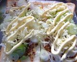 すき焼きふりかけと長葱のトースト作り方3写真