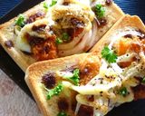 リメイク*とんかつ×玉葱のトースト作り方6写真