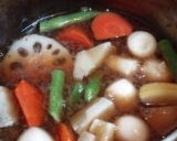 いかと和風野菜の煮物作り方4写真