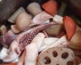 いかと和風野菜の煮物作り方5写真