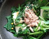 お餅inほうれん草のソテー☆ランチに簡単作り方6写真