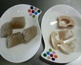 こんにゃくとレンコンの土佐煮作り方1写真