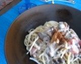 スープの素で簡単きのこクリームパスタ♪作り方5写真