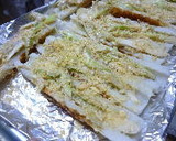 簡単一品★　ちくわのマヨネギ乗せ焼き作り方5写真