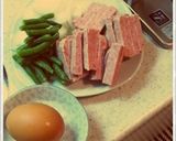 簡単いんげん新玉ねぎチャンプルースパム入作り方1写真