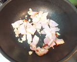 パセリとトマトとヒマワリ種のパスタ作り方4写真
