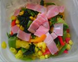 ♦満腹朝食!レンジで即席★具沢山キッシュ作り方2写真