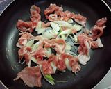 豚肉と長ネギの醤油風味パスタ♪作り方3写真