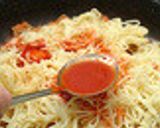 韓国料理ー豚キムチの焼きそば作り方3写真