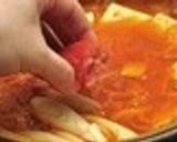 韓国料理ーたらこ入りキムチチゲ作り方4写真
