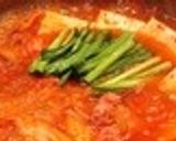 韓国料理ーたらこ入りキムチチゲ作り方5写真