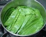 ｻﾔ豌豆のｻｯと煮作り方4写真