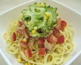 トマトのせ冷し沖縄そば作り方3写真