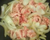 豚肉と新玉ねぎのケチャップ味アスパラ添え作り方8写真