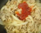豚肉と新玉ねぎのケチャップ味アスパラ添え作り方9写真