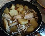 じゃがいも 手羽先 しめじの照り焼き風作り方3写真
