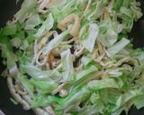 油揚げとキャベツのパスタ作り方4写真