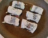 鰯の梅しそ巻き焼き🐟️🌿作り方5写真