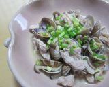 あさりとしめじと豚肉で♫作り方5写真
