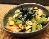 アボカド＆サーモンの大蒜蜂蜜バター焼作り方6写真