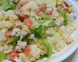 鮭とレタスのチャーハン(^^)作り方5写真