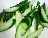 マロニープチプチ海藻麺と胡瓜の中華炒め作り方2写真