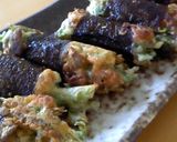 お弁当にも♪春菊の海苔巻き焼き作り方4写真