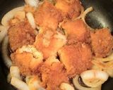 余りカツやお惣菜で♪煮カツ卵とじ☆作り方3写真