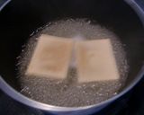 高野豆腐と、皮つきウドの白だし味作り方2写真