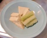高野豆腐と、皮つきウドの白だし味作り方4写真
