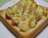 ＊カレー風味なツナとトマトのトースト＊作り方4写真