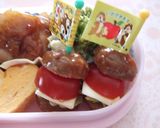 お弁当「ミートボールでハンバーガー♪」作り方5写真