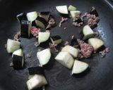 ナスとひき肉の甘辛丼作り方2写真