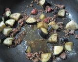 ナスとひき肉の甘辛丼作り方3写真